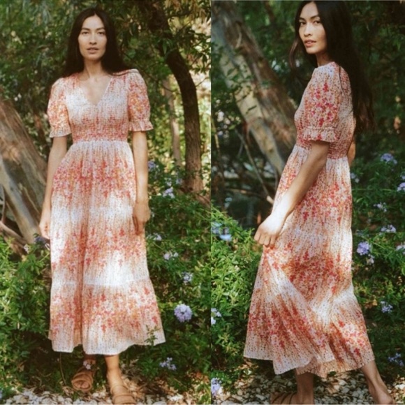 {Christy Dawn} The Brooklyn Dress in Sunset Gladiola, Size P-L - Picture 5 of 5